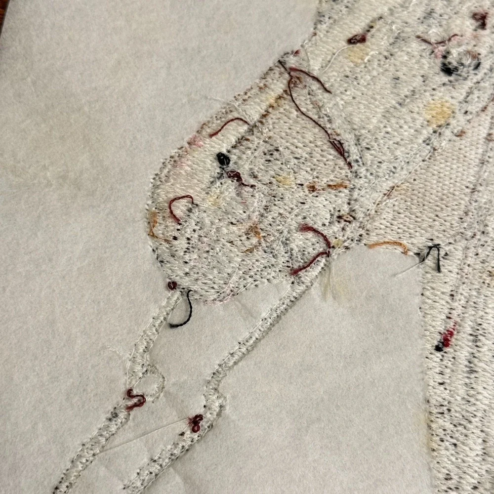 Vintage Horse Head Portrait Handmade Embroidery Sew On Western Equestrian